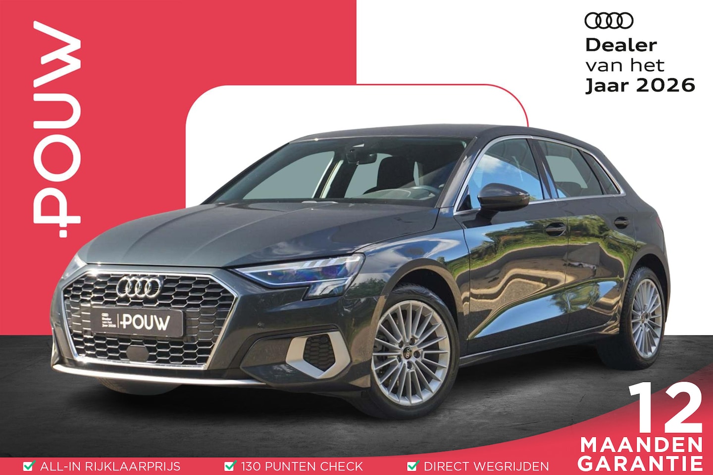 Audi A3 Sportback - 30 TFSI 110pk MHEV S-tronic Advanced Edition | Smartphone Interface | PDC | Navigatie | Cr - AutoWereld.nl