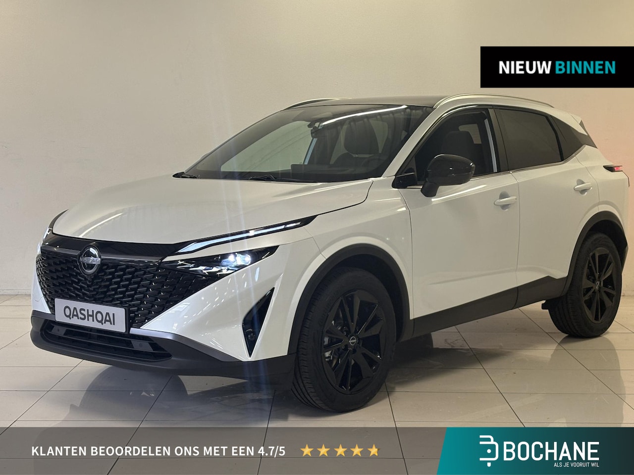 Nissan Qashqai - 1.5 e-Power Tekna /Panoramadak/Cold-pack/Pearl lak/leder interieur/ stoelverstelling met g - AutoWereld.nl