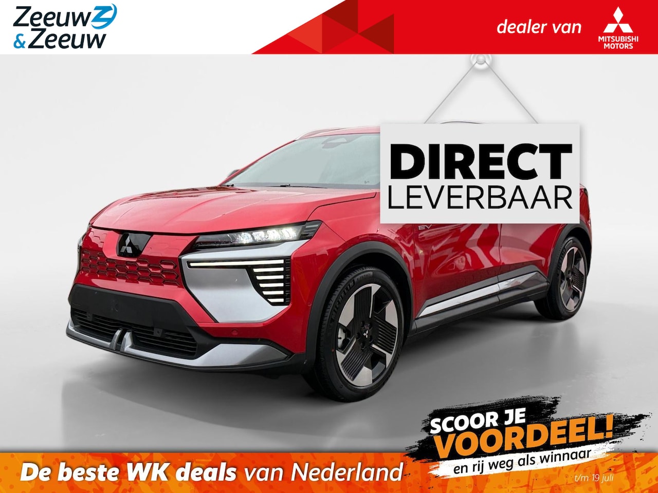 Mitsubishi Eclipse Cross - Intense 87 kWh MY26 | nu met voorrraadkorting van € 5000 | Sunrise red metallic | uiterlij - AutoWereld.nl