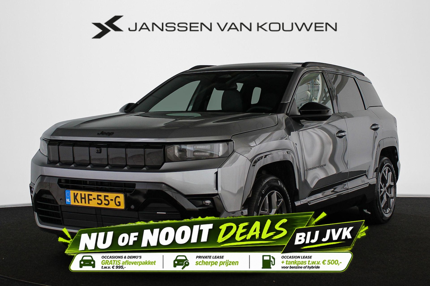 Jeep Compass - 1.2 e-Hybrid First Edition Panoramadak 360 Camera Massage - AutoWereld.nl