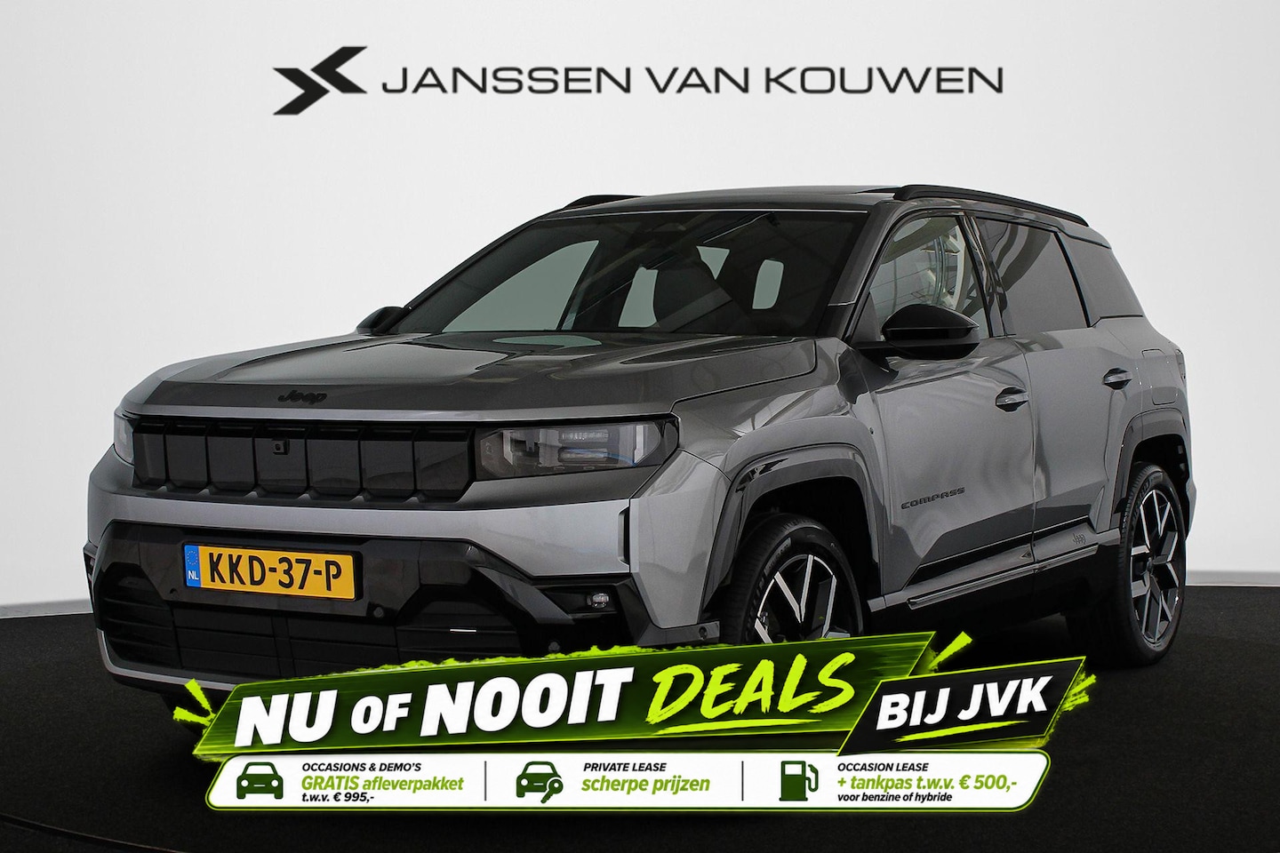 Jeep Compass - First Edition 74 kWh Panoramadak 360 Camera Massage - AutoWereld.nl