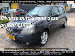 Renault Clio - 1.4-16V Dynamique Luxe Mooie Nedelandse auto diverse in deze