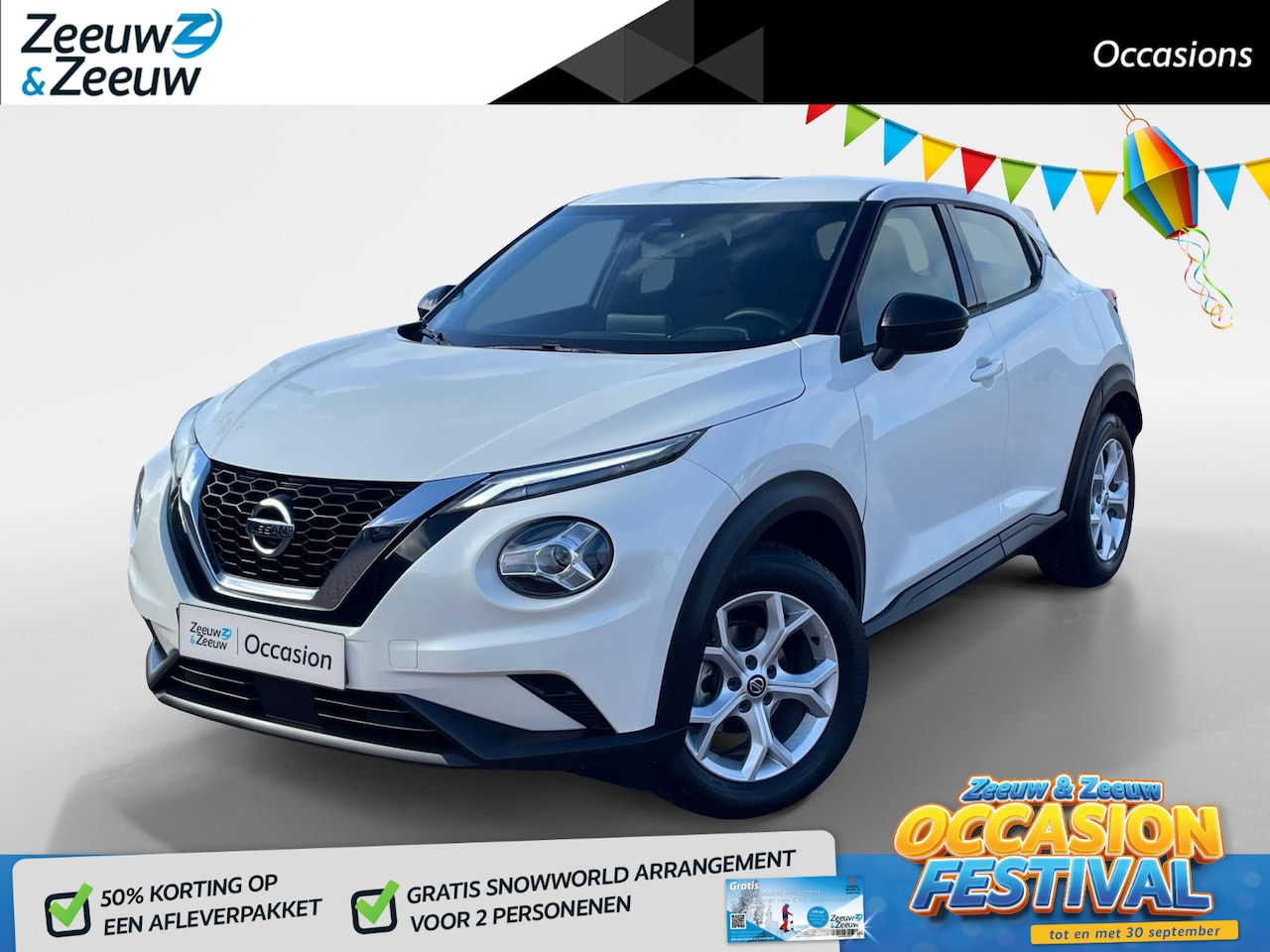 Nissan Juke - 1.0 DIG-T Business Edition Automaat*Navi+Camera*Airco*Carplay*Cruise Control*Zeer nette au - AutoWereld.nl