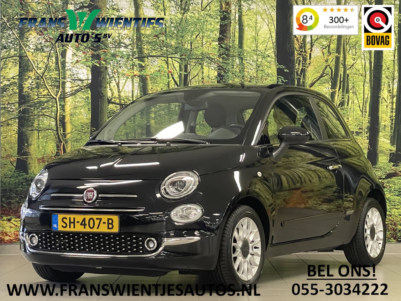 Fiat 500 - 0.9 TwinAir Turbo Lounge | Bluetooth | Airconditioning | Cruise Control | DAB+ | Panoramad - AutoWereld.nl