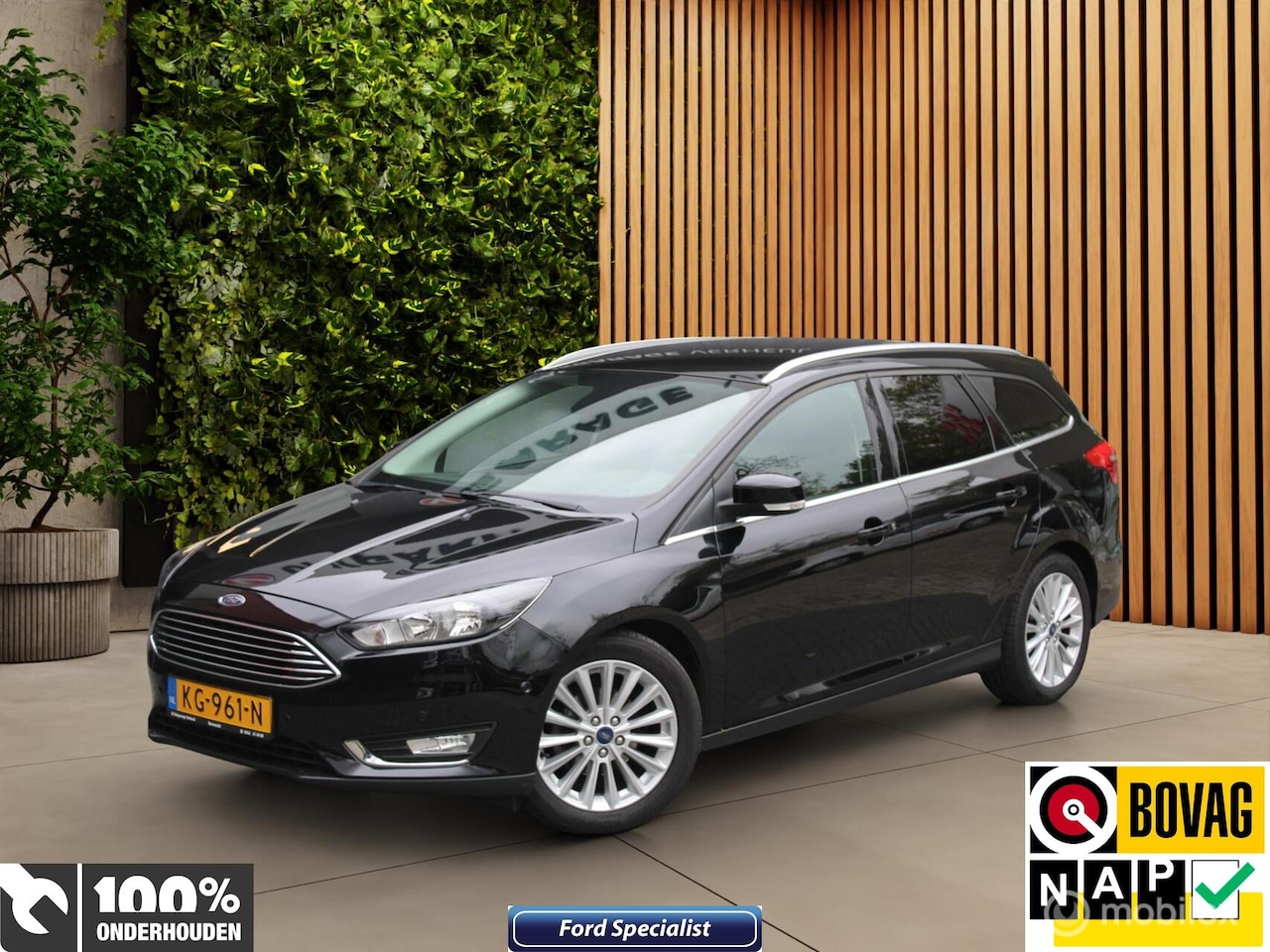 Ford Focus Wagon - 1.0 Titanium 125Pk ✅Navi ✅Boekjes✅Nap - AutoWereld.nl