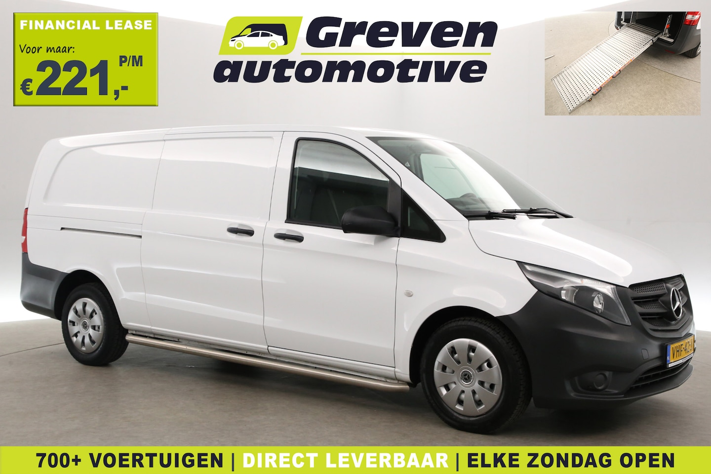 Mercedes-Benz Vito - CDI Extra Lang | Oprijplaat | Airco | Camera | 3 Zits | Elektrpakket - AutoWereld.nl
