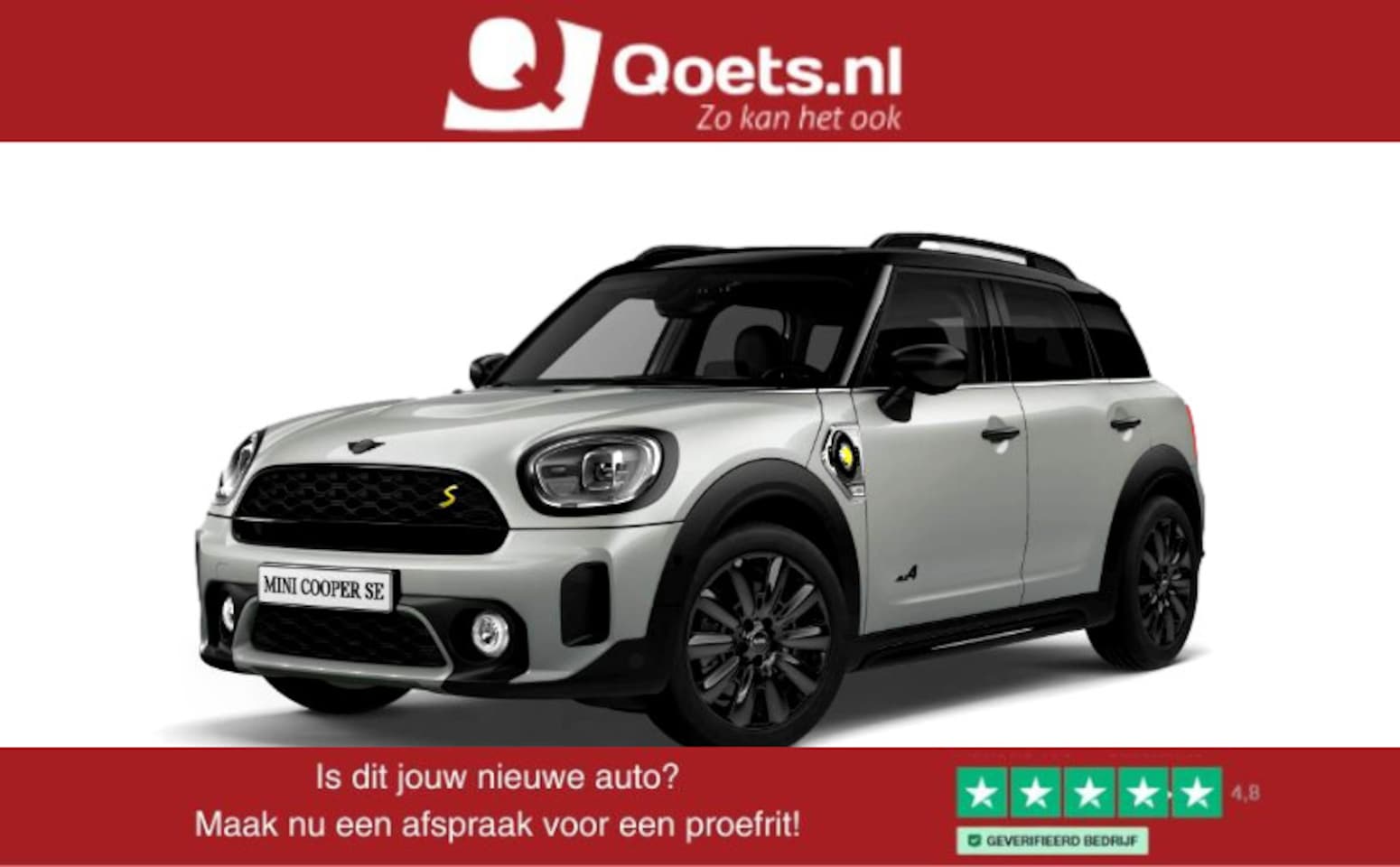 MINI Countryman - Cooper S E ALL4 Active Cruise Control - Elektrisch verwarmbare/verstelbare stoelen - Comfo - AutoWereld.nl
