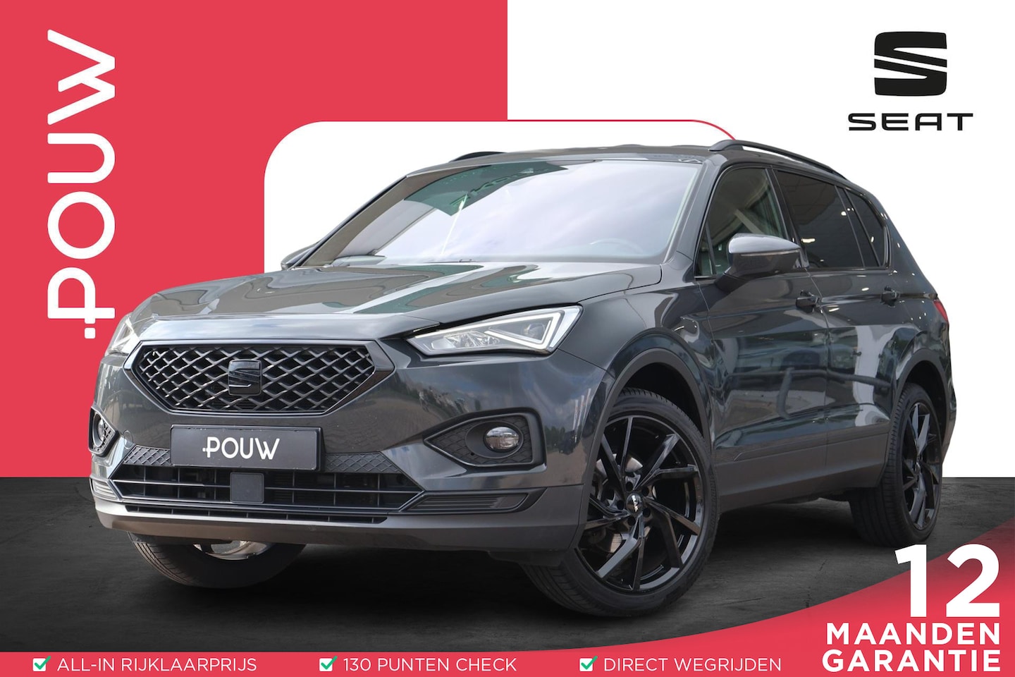 SEAT Tarraco - 1.5 TSI 150pk DSG Style Business Intense 7p. | Trekhaak | Navigatie | Camera | Elektr. Ach - AutoWereld.nl