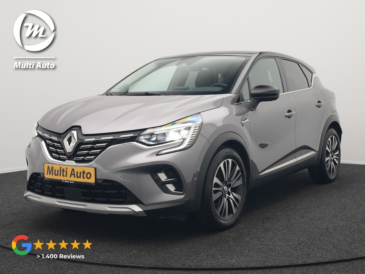 Renault Captur - 1.6 E-Tech Initiale Paris PHEV 160pk Dealer O.H | Adaptive Cruise | 360 Camera | Lederen S - AutoWereld.nl
