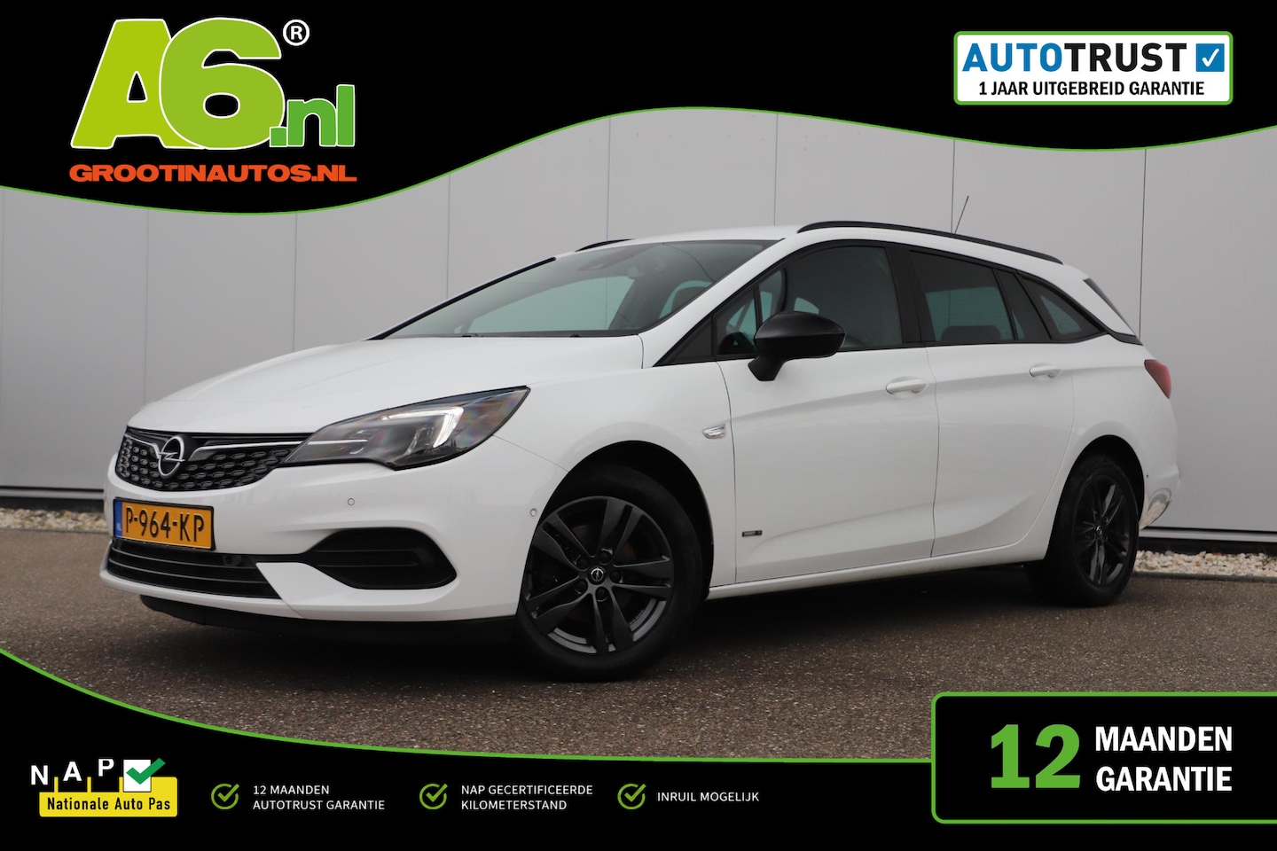 Opel Astra Sports Tourer - 1.2 Design & Tech 110PK Navigatie Achteruitrijcamera Clima Cruise Parkeersensor Carplay an - AutoWereld.nl