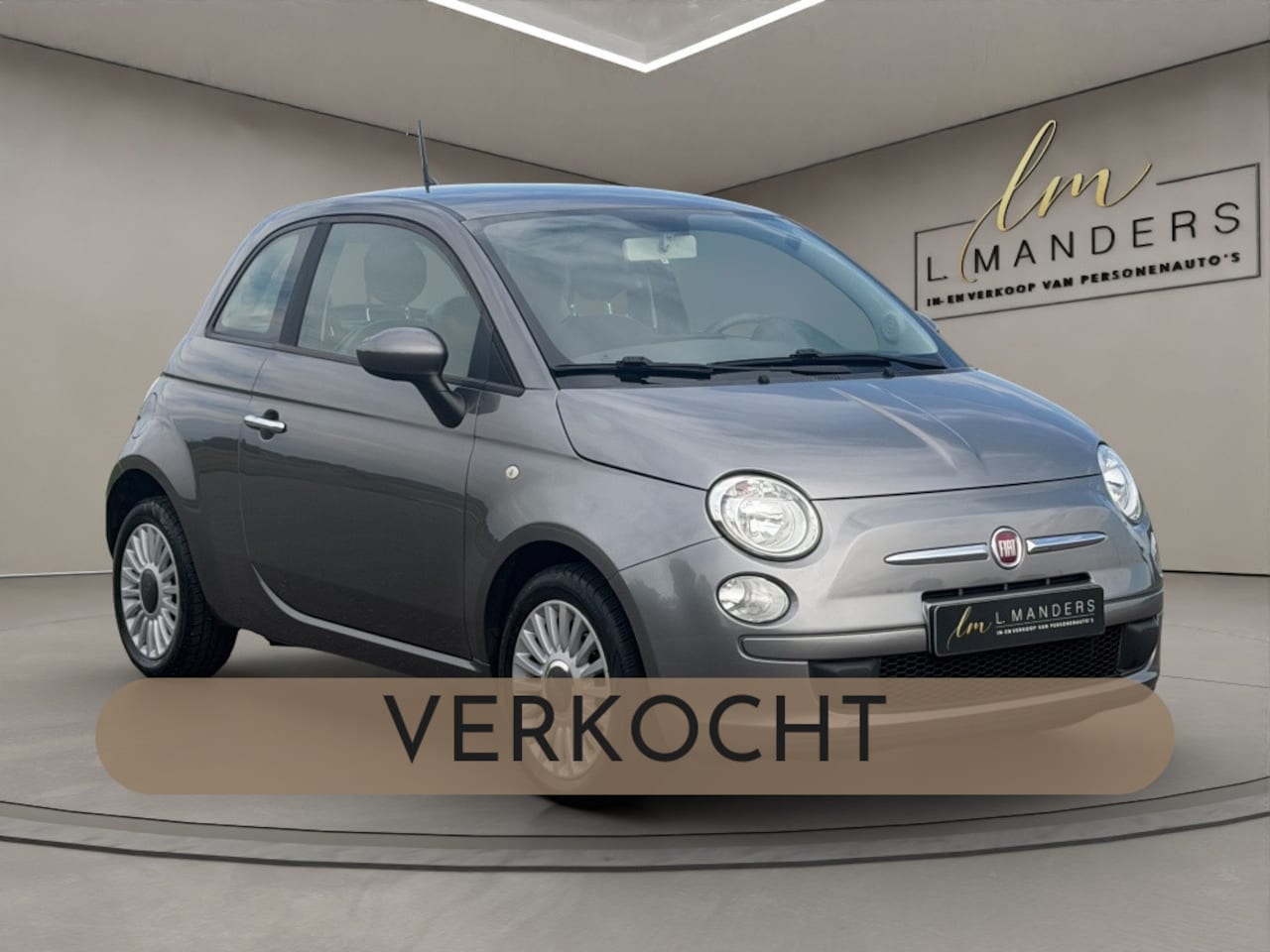 Fiat 500 - 1.0 TwinAir Pop 2014 GRIJS | DISPLAY | Airco | NL | 3-deurs - AutoWereld.nl