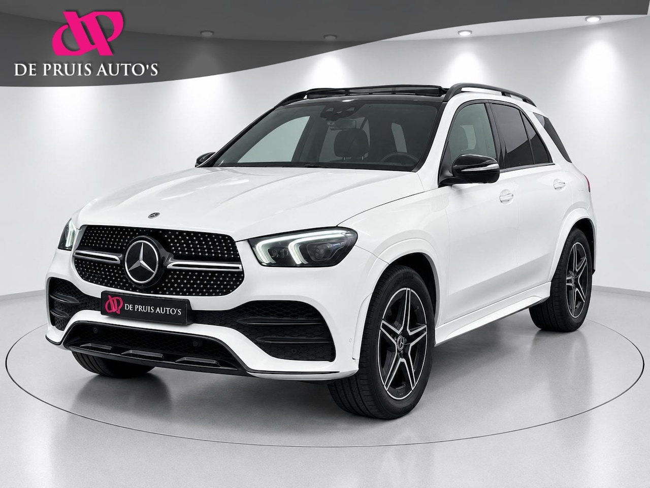 Mercedes-Benz GLE-Klasse - 400 D AMG Grijs Kenteken luchtvering Pano Trekhaak Stoelventilatie ACC Standkachel Head Up - AutoWereld.nl
