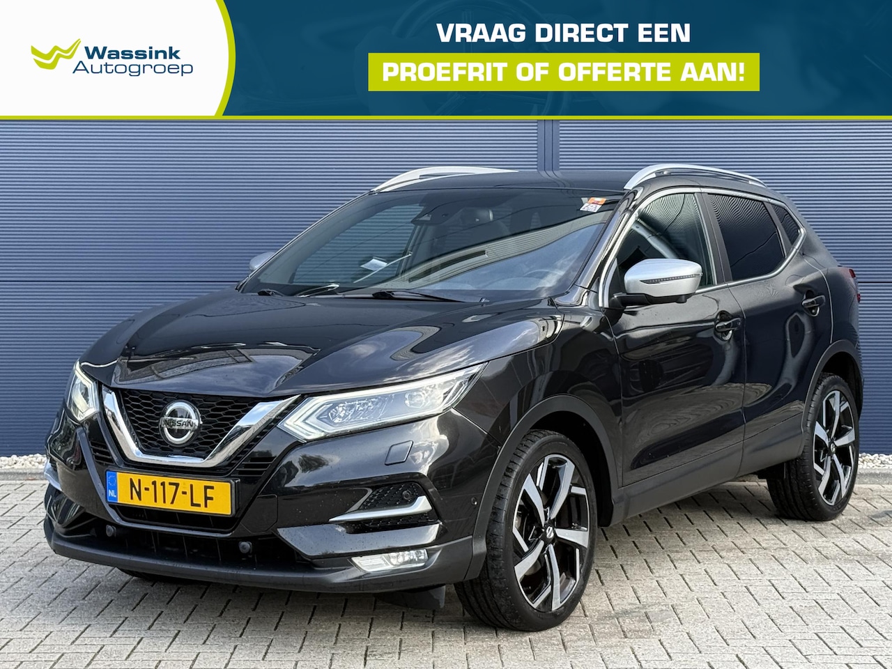 Nissan Qashqai - 1.3 DIG-T Tekna + | Navigatie | Camera | Panoramadak | Bose | Trekhaak | Memory | Stoelver - AutoWereld.nl
