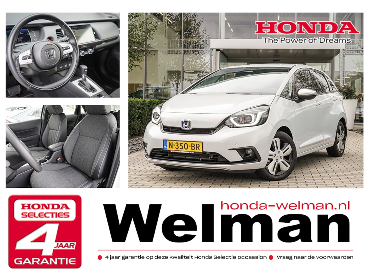 Honda Jazz - 1.5i e:HEV EXECUTIVE - FULL HYBRID - ALL WEATHERS - SPATLAPPEN - DEURSRIPPEN - AutoWereld.nl