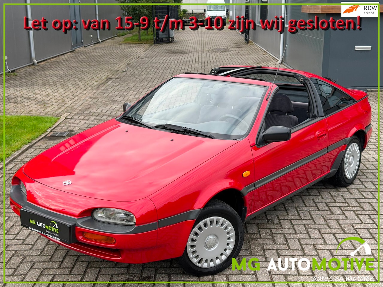 Nissan 100 NX - 1.6 SLX AUTOMAAT | TARGA | UNIEKE AUTO!!! - AutoWereld.nl