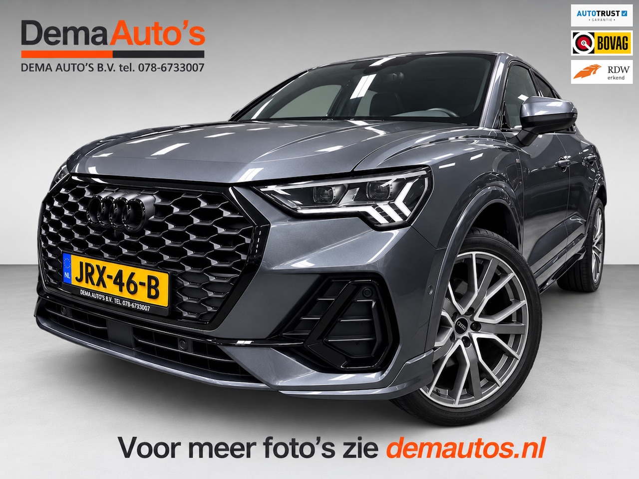 Audi Q3 Sportback - 45 TFSI e 3XS-LINE 20'' SOH-TEST/BLACK-LINE/SFEERVERL/NAVI/DAB/CARPLAY/V-COCKPIT/CAM/KEY-L - AutoWereld.nl