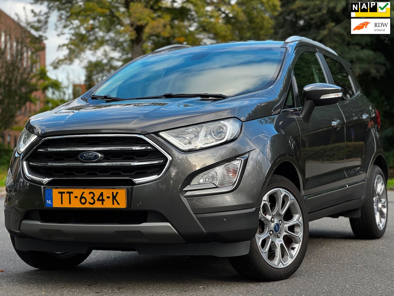 Ford EcoSport - 1.0 EcoBoost Titanium|NW DSRIEM|BJ2018|CARPLAY|PDC|CAMERA|NAVI|STOELVERW| - AutoWereld.nl