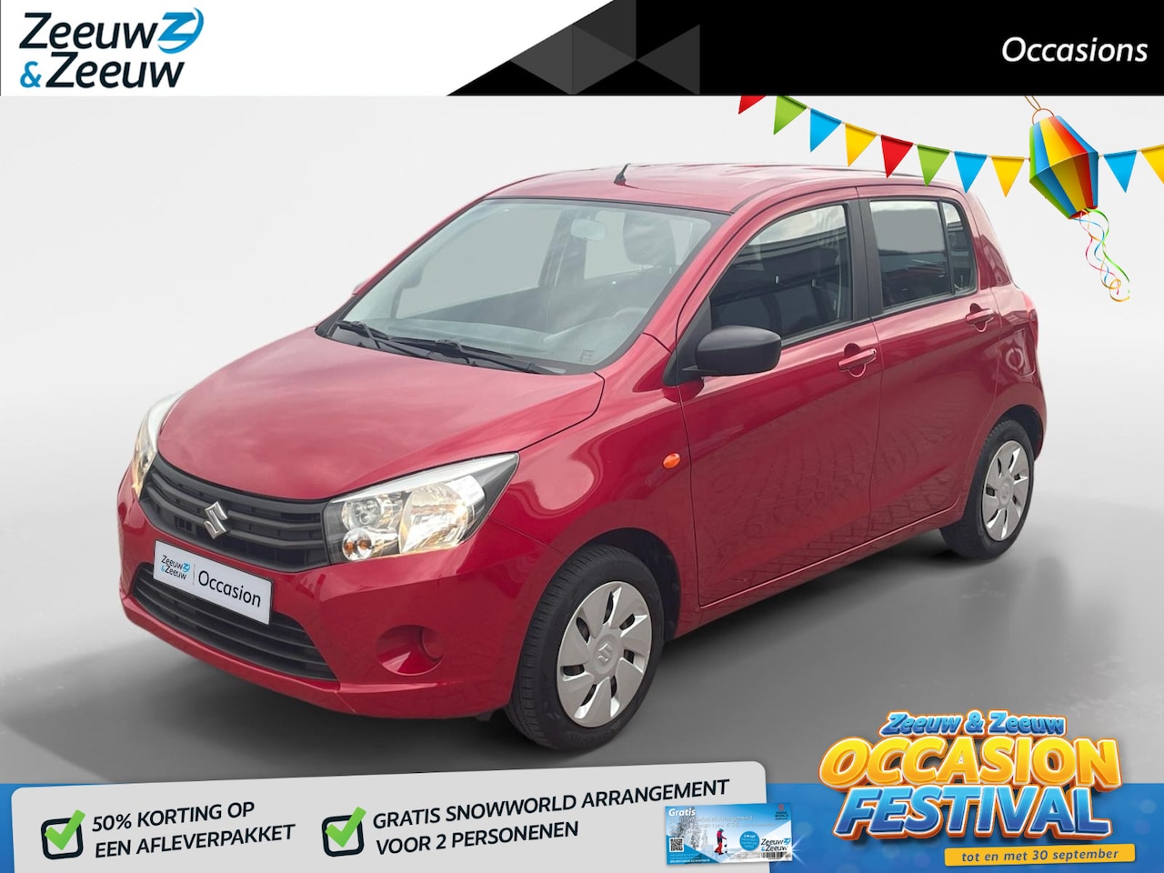 Suzuki Celerio - 1.0 Comfort *Trekhaak*Tel Bluetooth*Airco*Leuke auto! - AutoWereld.nl