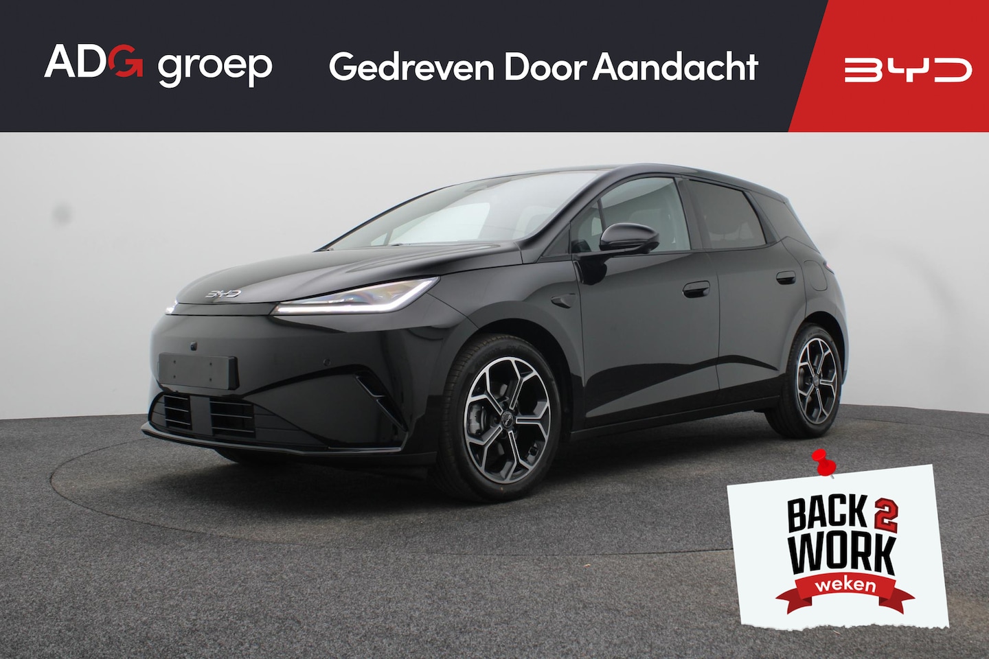 BYD DOLPHIN G - DM-i Comfort NIEUW/ 1040 KM / Obsidian Black / 105 EV / 360°-camera / HUD / - AutoWereld.nl