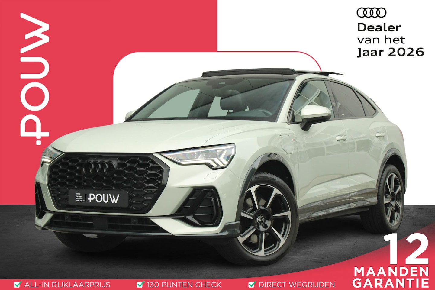 Audi Q3 Sportback - 45 TFSIe 245pk S Edition | Panoramadak | Trekhaak | Adaptieve Cruise Control | Ambiancever - AutoWereld.nl