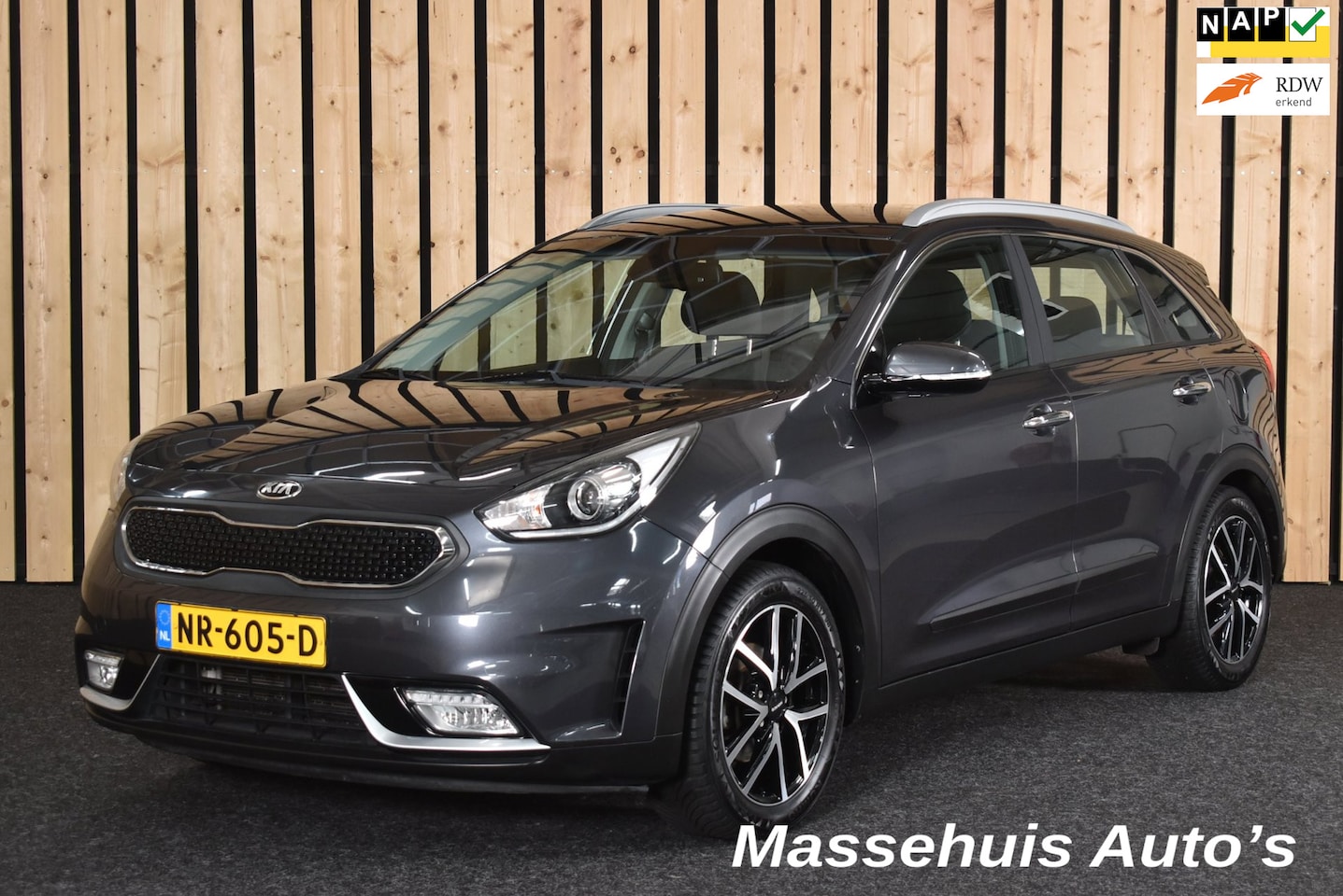 Kia Niro - 1.6 GDi Hybrid First Edition Trekhaak CarPlay 129dkm Clima Cruise Camera All seasons + Nwe - AutoWereld.nl