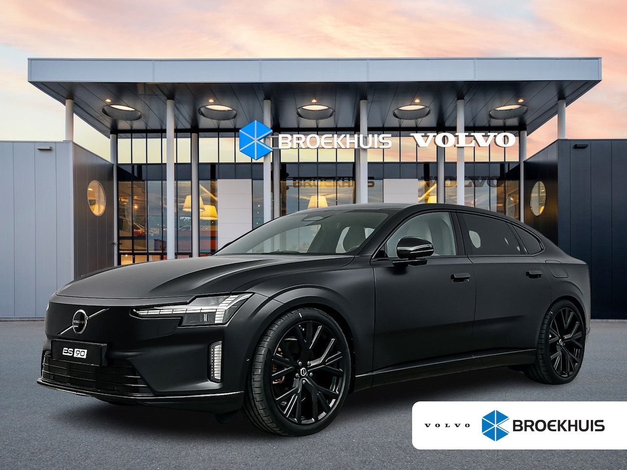 Volvo ES90 - Twin Performance 106kWh Ultra | Full Matt PPF | Heico Spacers & Verlaging | 22" Glossy Bla - AutoWereld.nl
