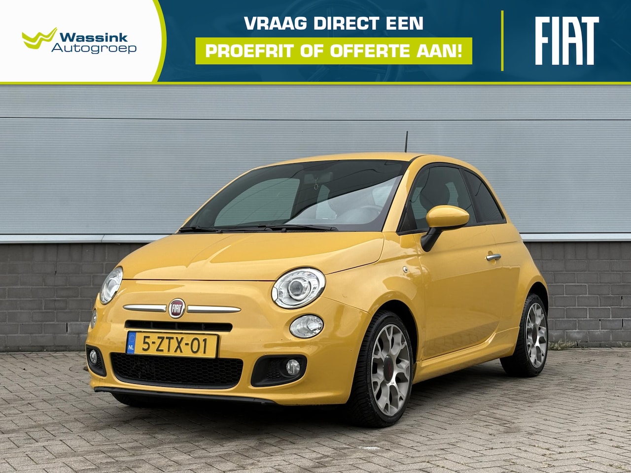 Fiat 500 - TwinAir Turbo 500S Climate Control | Lederen Bekleding | All Season Banden - AutoWereld.nl