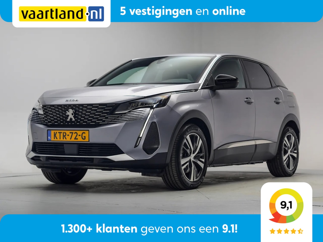 Peugeot 3008 - 1.6 Hybrid 225 Active Business [ Navi Apple/Android Clima Camera ] - AutoWereld.nl