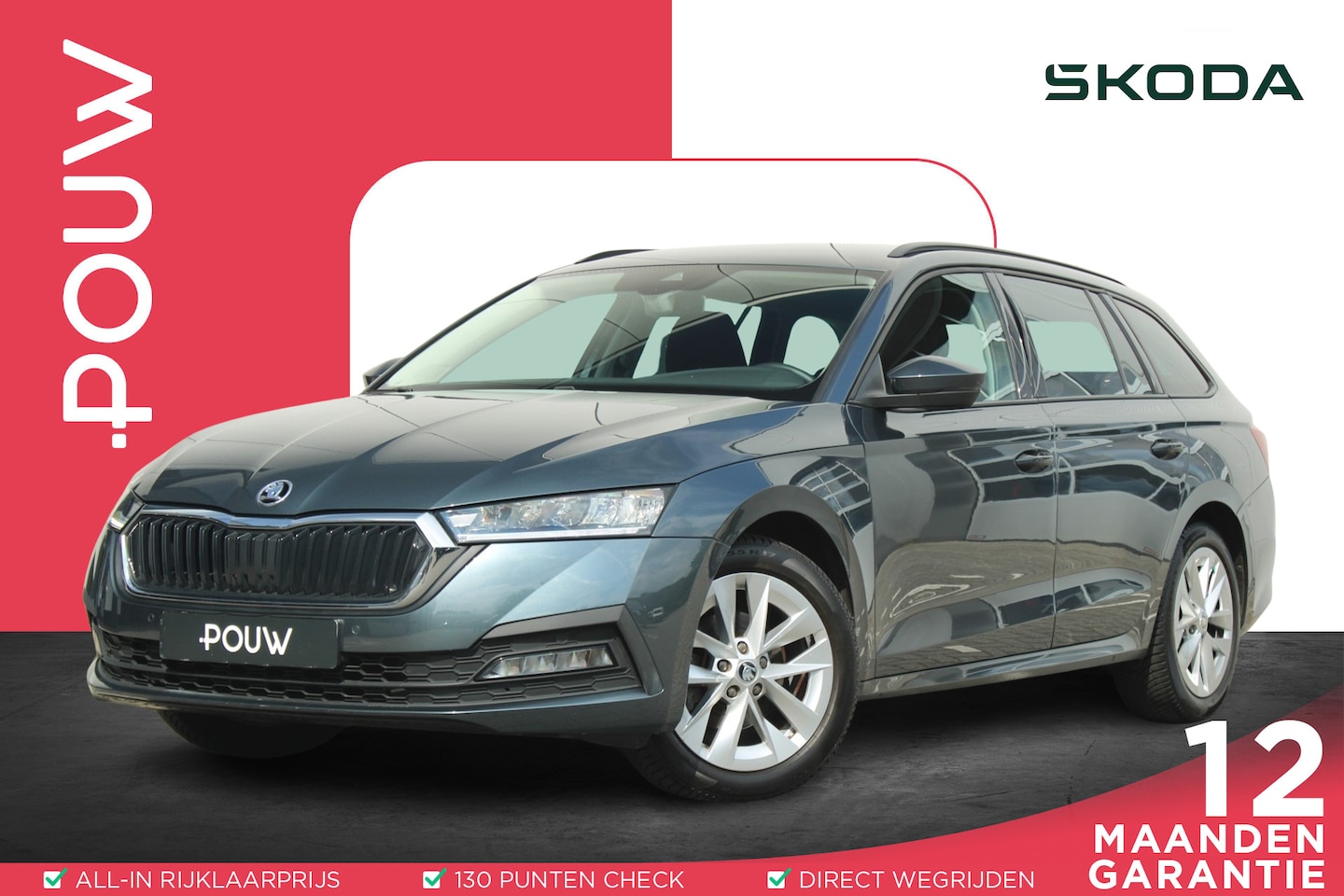 Skoda Octavia Combi - 1.0 TSI 110pk Ambition | Cruise Control | Stoelverwarming | All Season Banden | Navigatie - AutoWereld.nl