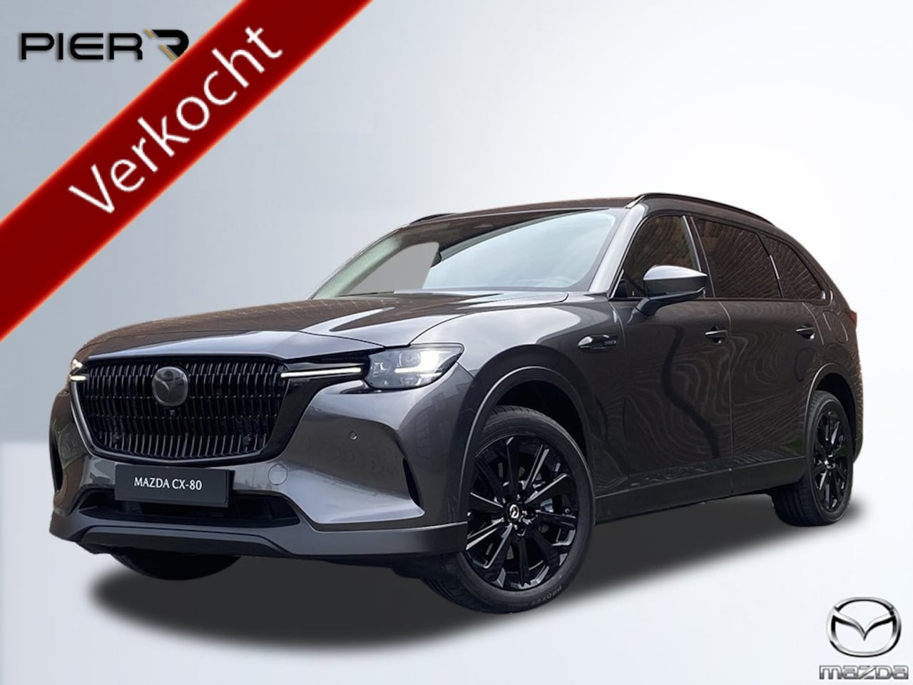 Mazda CX-80 - 2.5 e-SkyActiv PHEV Exclusive-Line | BLACK LINE EDITION | € 6500,- VOORDEEL van € 74.340,- - AutoWereld.nl
