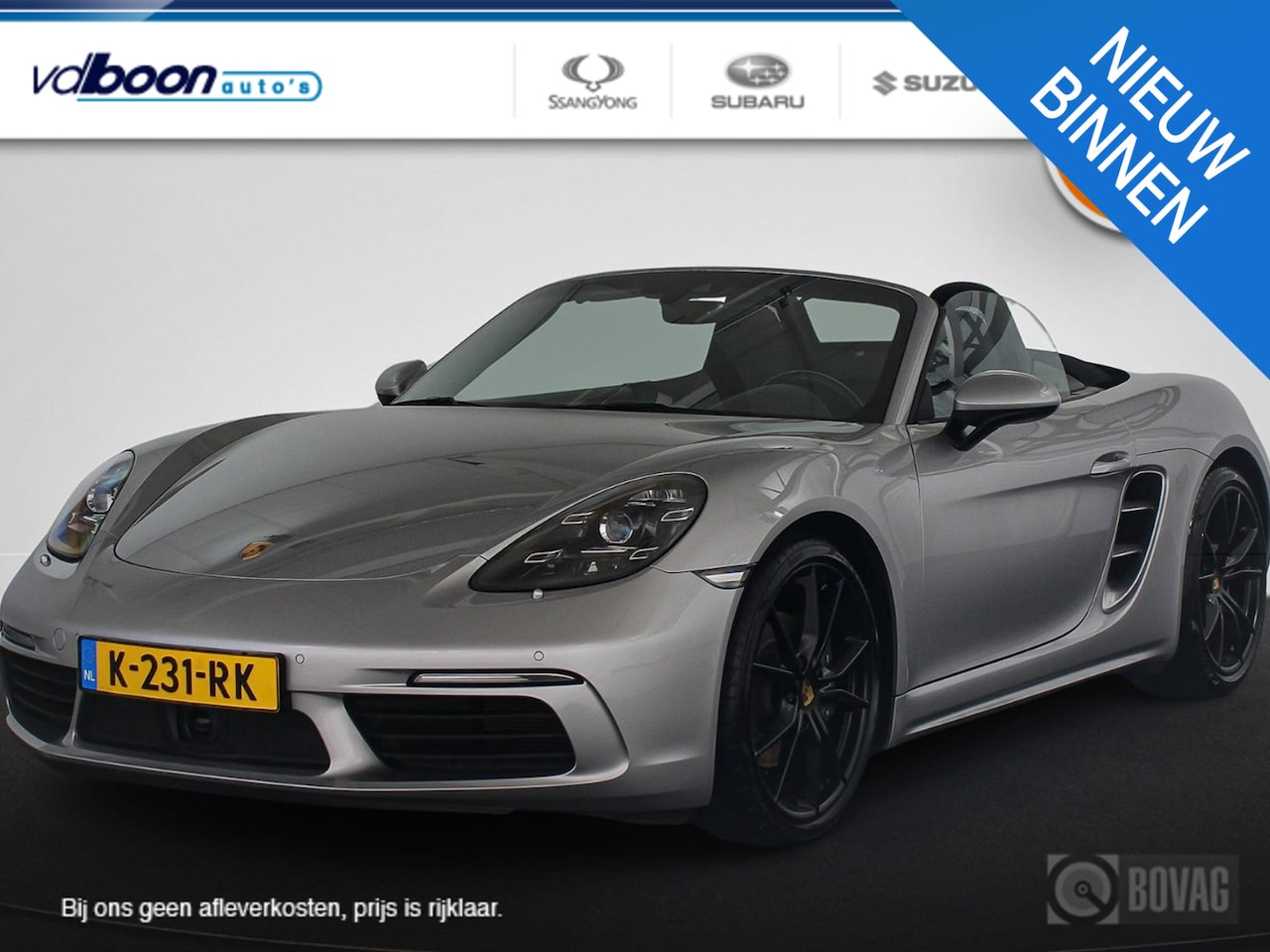 Porsche 718 Boxster - 2.0 NL-auto | rijklaarprijs | Uniek !! - AutoWereld.nl