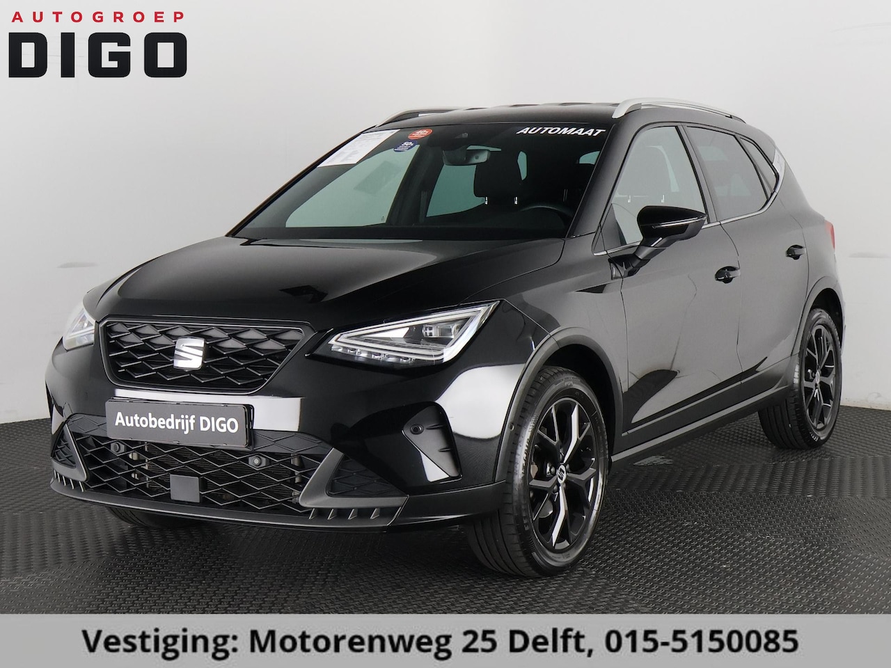 SEAT Arona - 1.0 TSI FR BUS.BLACKLINE AUTOMAAT GARANTIE 5-2034* . APPLE CARPLAY & ANDRIOD AUTO . PARKEE - AutoWereld.nl