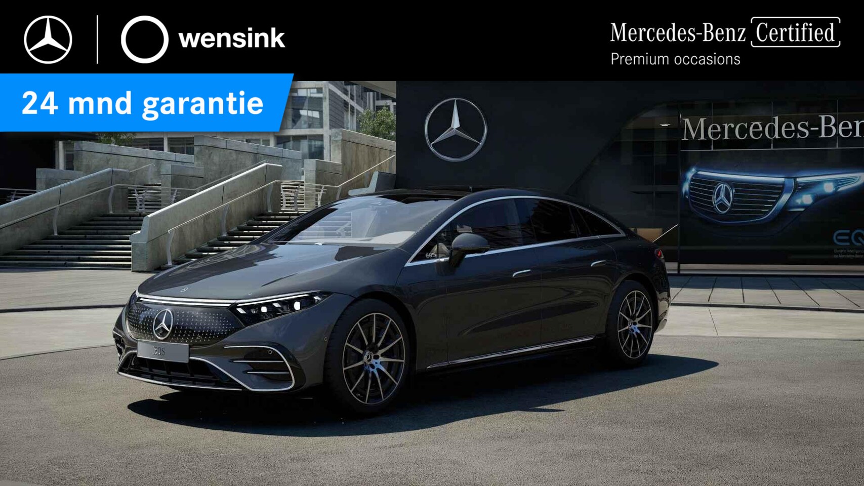Mercedes-Benz EQS - 580 4MATIC AMG Line 108 kWh | Luchtvering | Achterasbesturing | Head Up | 360 graden camer - AutoWereld.nl