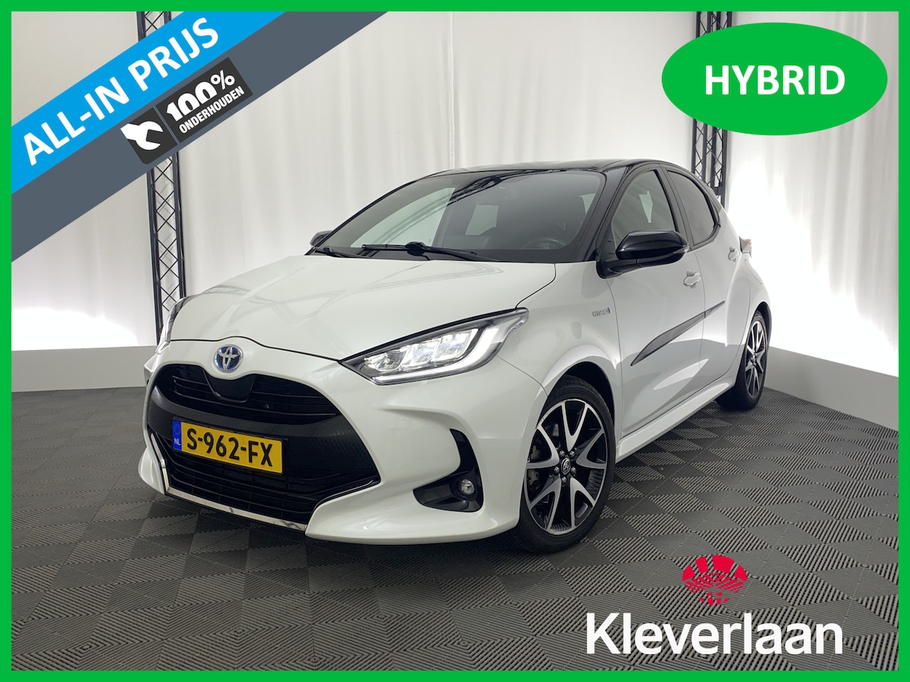 Toyota Yaris - 1.5 Hybrid Dynamic Automaat | Trekhaak | CarPlay | Stoelverw. | Camera | 17'' | Parelmoer - AutoWereld.nl