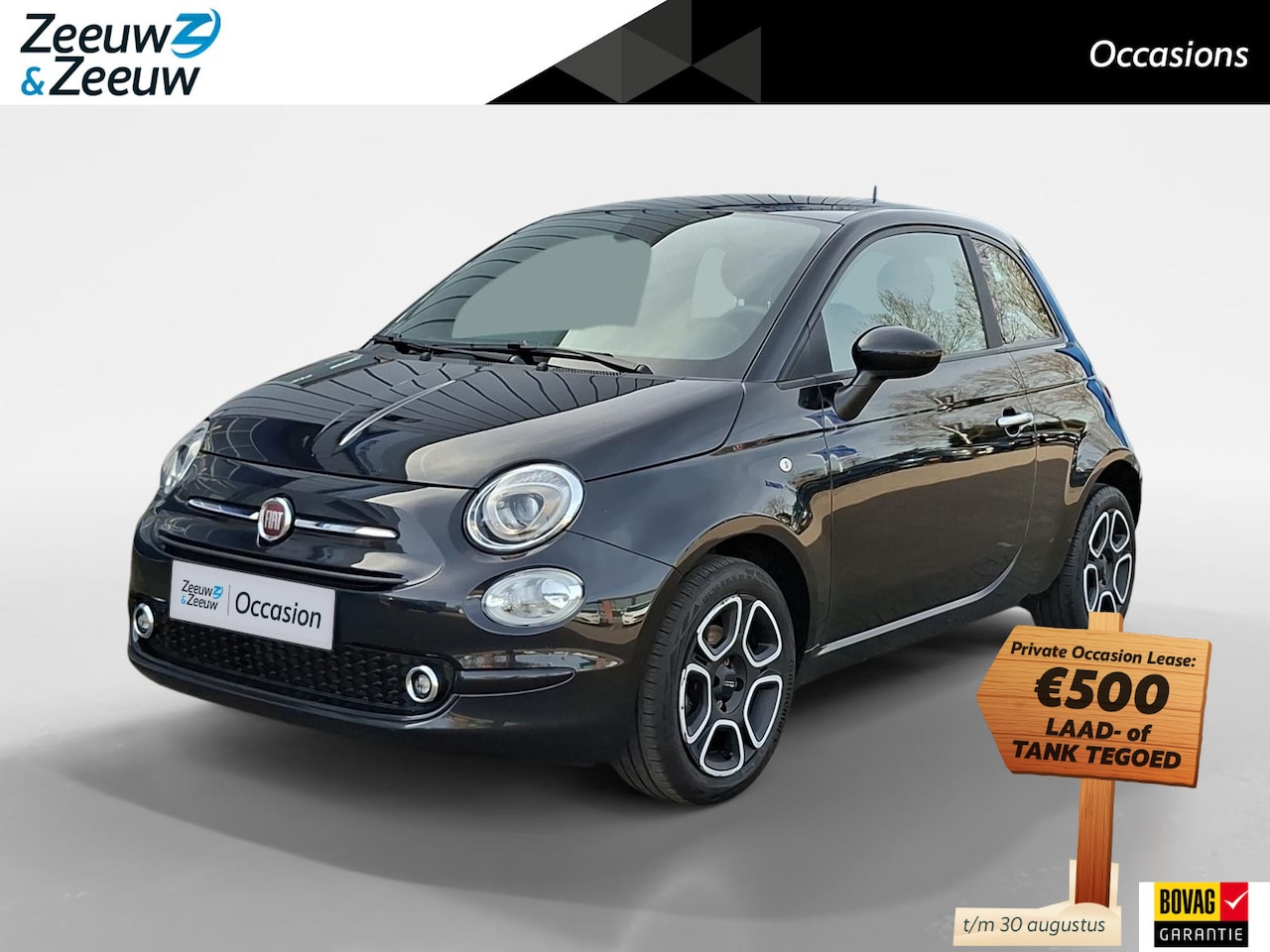 Fiat 500 - Club | 1.0 Hybrid | Tech Pack | airco (automatisch) | Apple Carplay / Android Auto | Regen - AutoWereld.nl