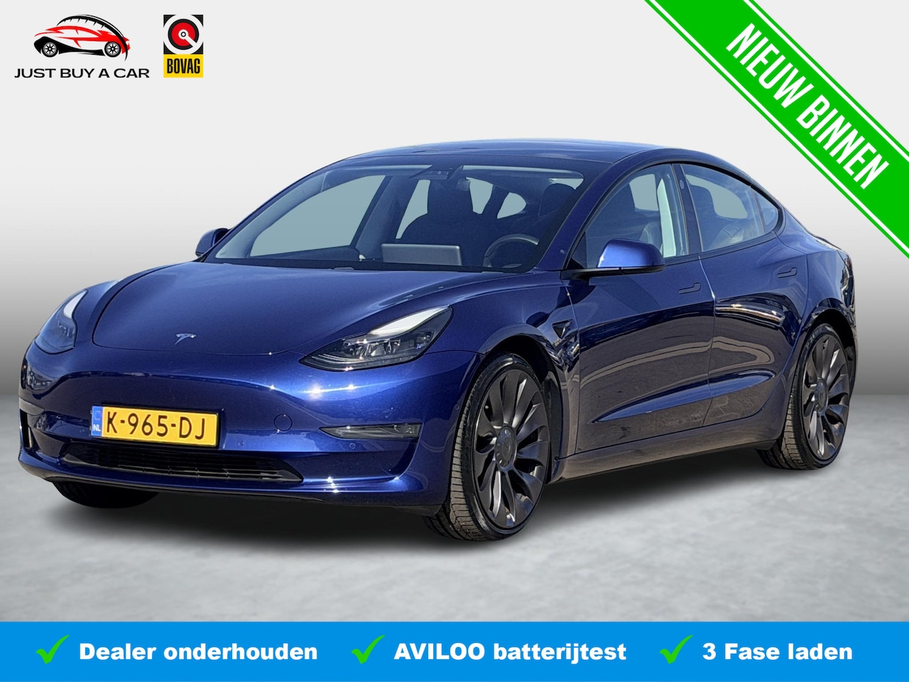 Tesla Model 3 - Performance AWD 75 kWh SOH 91,1% | Facelift | Autopilot | 3 Fase | NL Auto | 1e Eigenaar | - AutoWereld.nl
