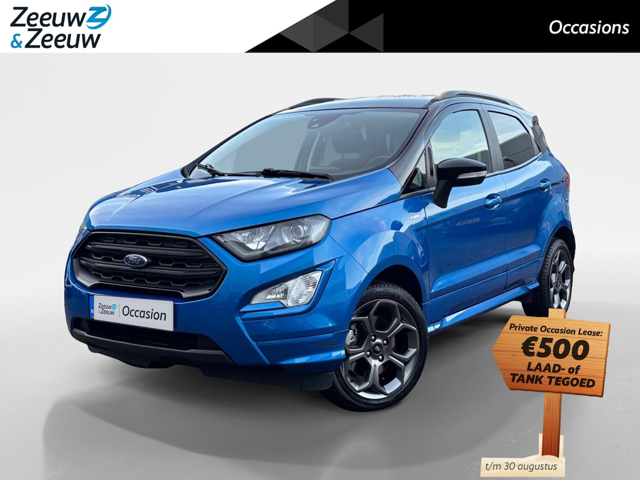 Ford EcoSport - 1.0 EcoBoost ST-Line | Two-Tone | Winter Pakket | Half lederen bekleding | Parkeersensoren - AutoWereld.nl