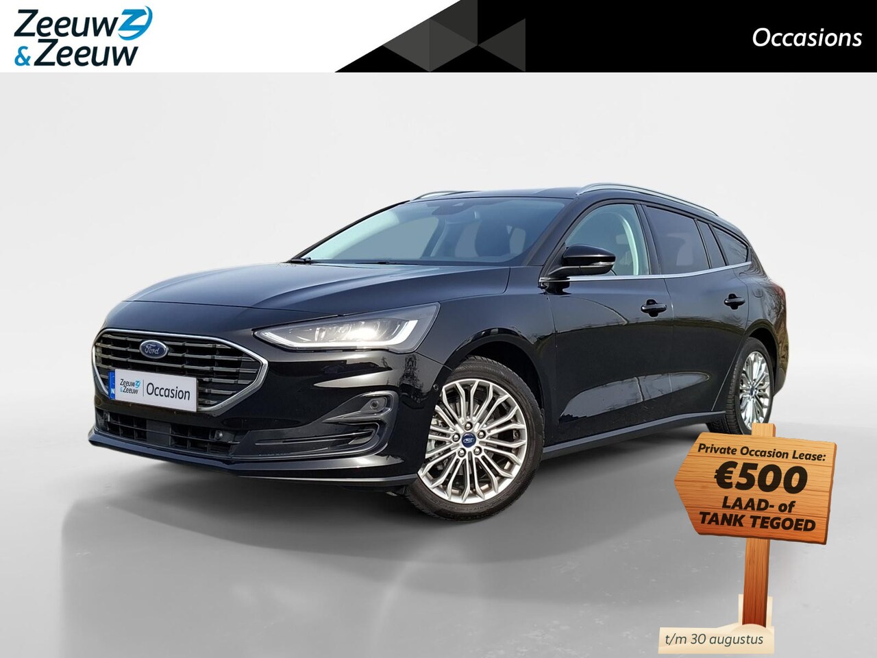 Ford Focus Wagon - 1.0 EcoBoost Hybrid Titanium 155PK Automaat | NL-Auto | Adaptieve Cruise Control | Winter - AutoWereld.nl