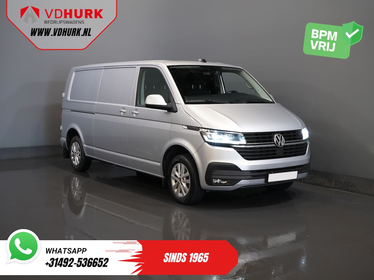 Volkswagen Transporter - T6.1 2.0 TDI L2 150 pk Aut. LED/ Adapt.Cruise/ Carplay/ Standkachel/ Stoelverw./ Airco/ Ca - AutoWereld.nl