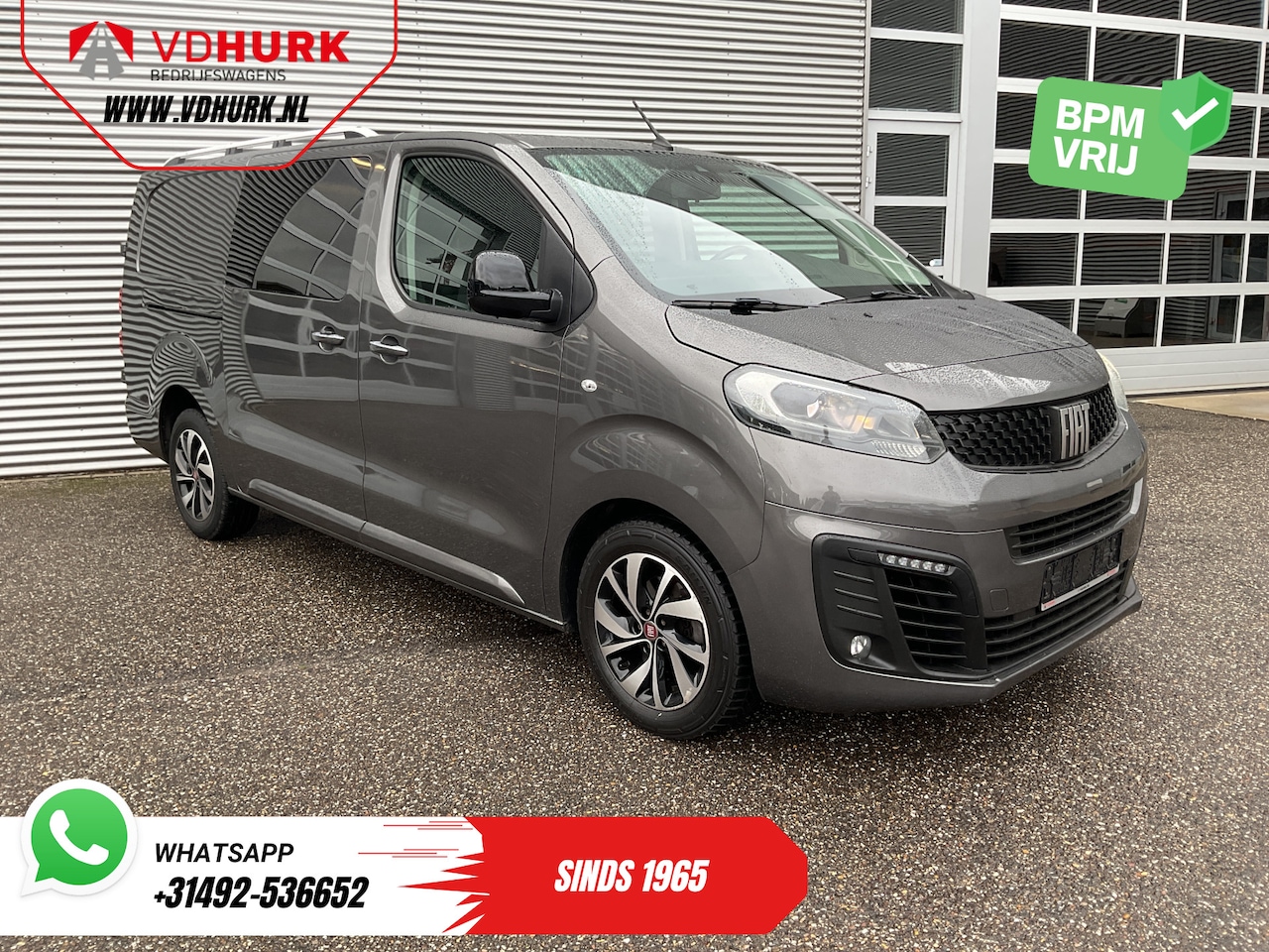 Fiat Scudo - 2.0 MJ 180 pk Aut. DC Dubbel Cabine Xenon/ 2x Schuifdeur/ Carplay/ Keyless/ Navi/ Climate/ - AutoWereld.nl