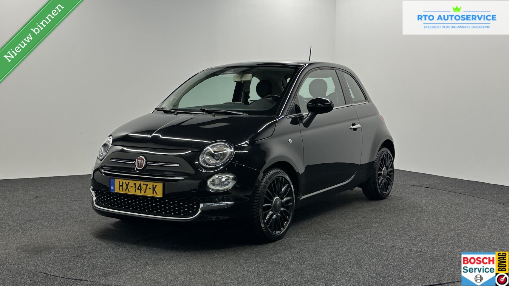 Fiat 500 - 0.9 TwinAir Lounge AIRCO NAVI LEER PANO 96000 KM. - AutoWereld.nl
