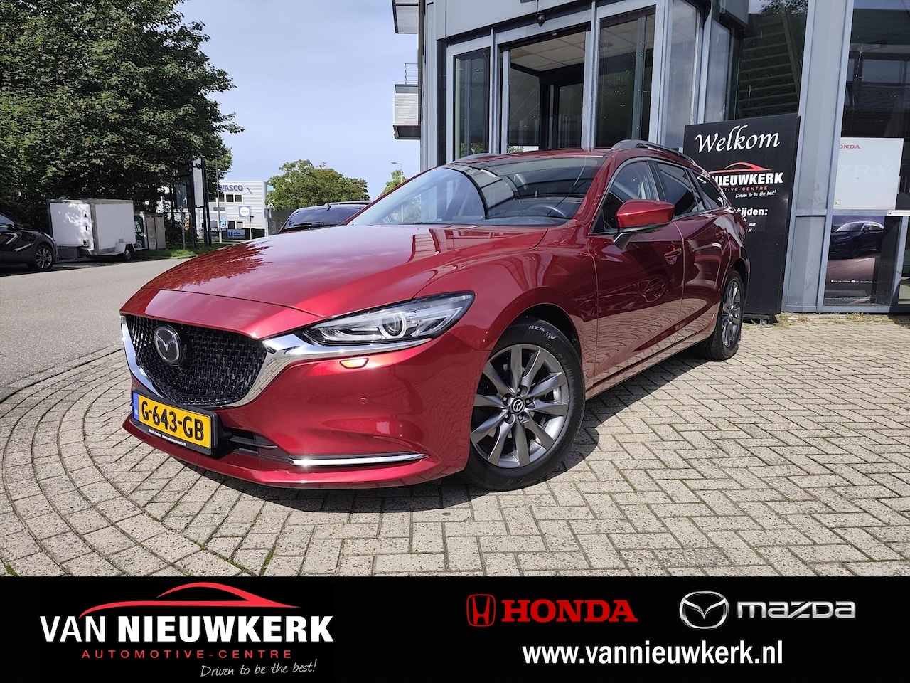 Mazda 6 Sportbreak - 2.0 SKYACTIV-G 165PK Automaat Comfort | Navi | Airco | LM Velgen| Camera| dealer onderhoud - AutoWereld.nl