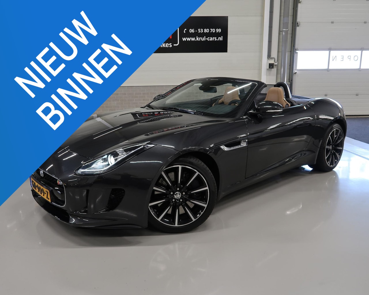 Jaguar F-type - 3.0 V6 S Convertible 380PK NL-auto NAP Boekjes Dealer onderh. Sportstoelen Leer Camera Spo - AutoWereld.nl