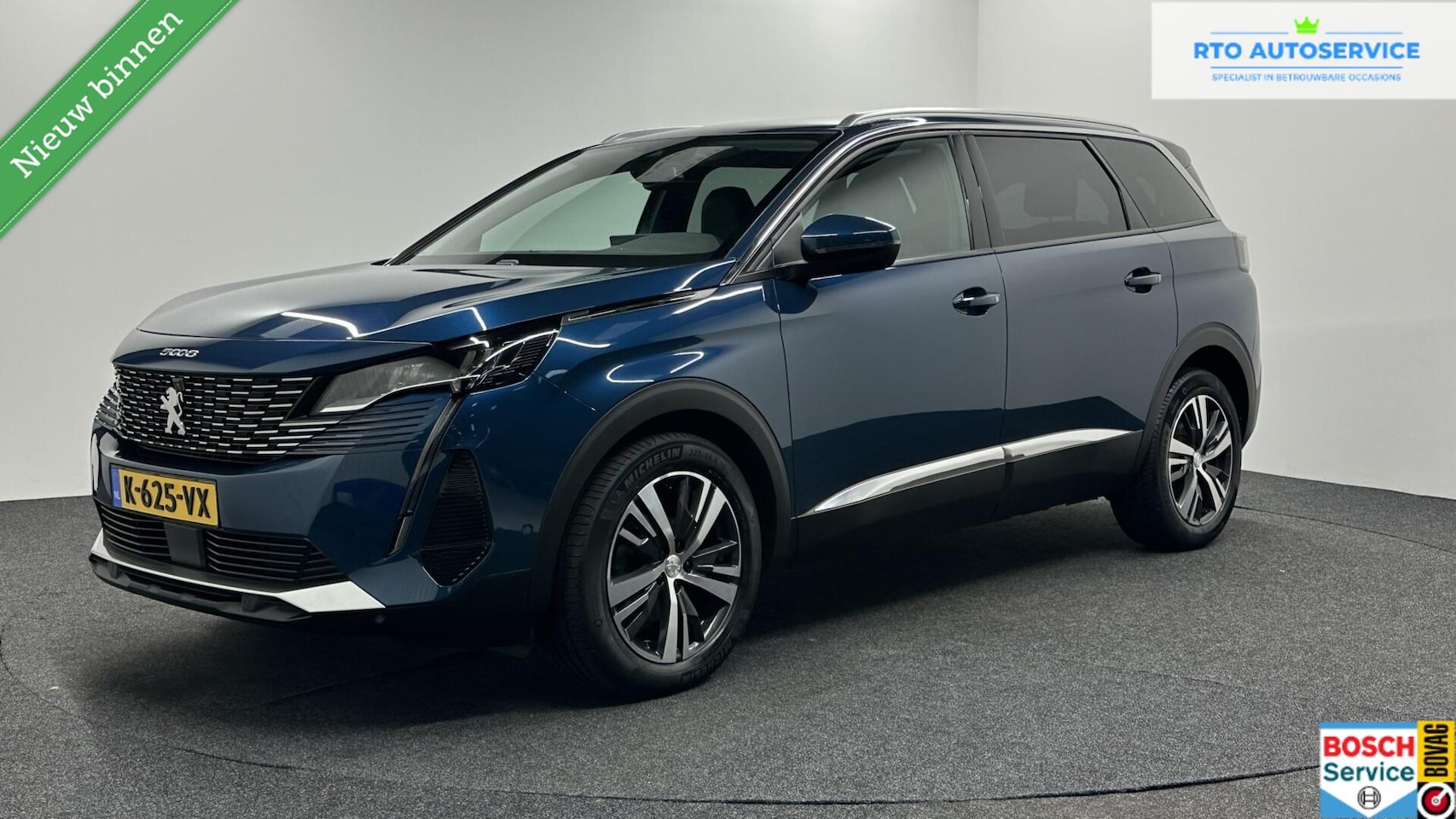 Peugeot 5008 - 1.2 PureTech Blue Lease Allure TREKHAAK CAMERA LM ECC ADAPTIEF CRUISE LED CARPLAY. - AutoWereld.nl