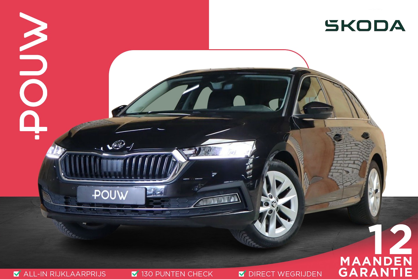 Skoda Octavia Combi - 1.0 TSI 110pk Business Edition Plus | Allseasonbanden | Trekhaak - AutoWereld.nl