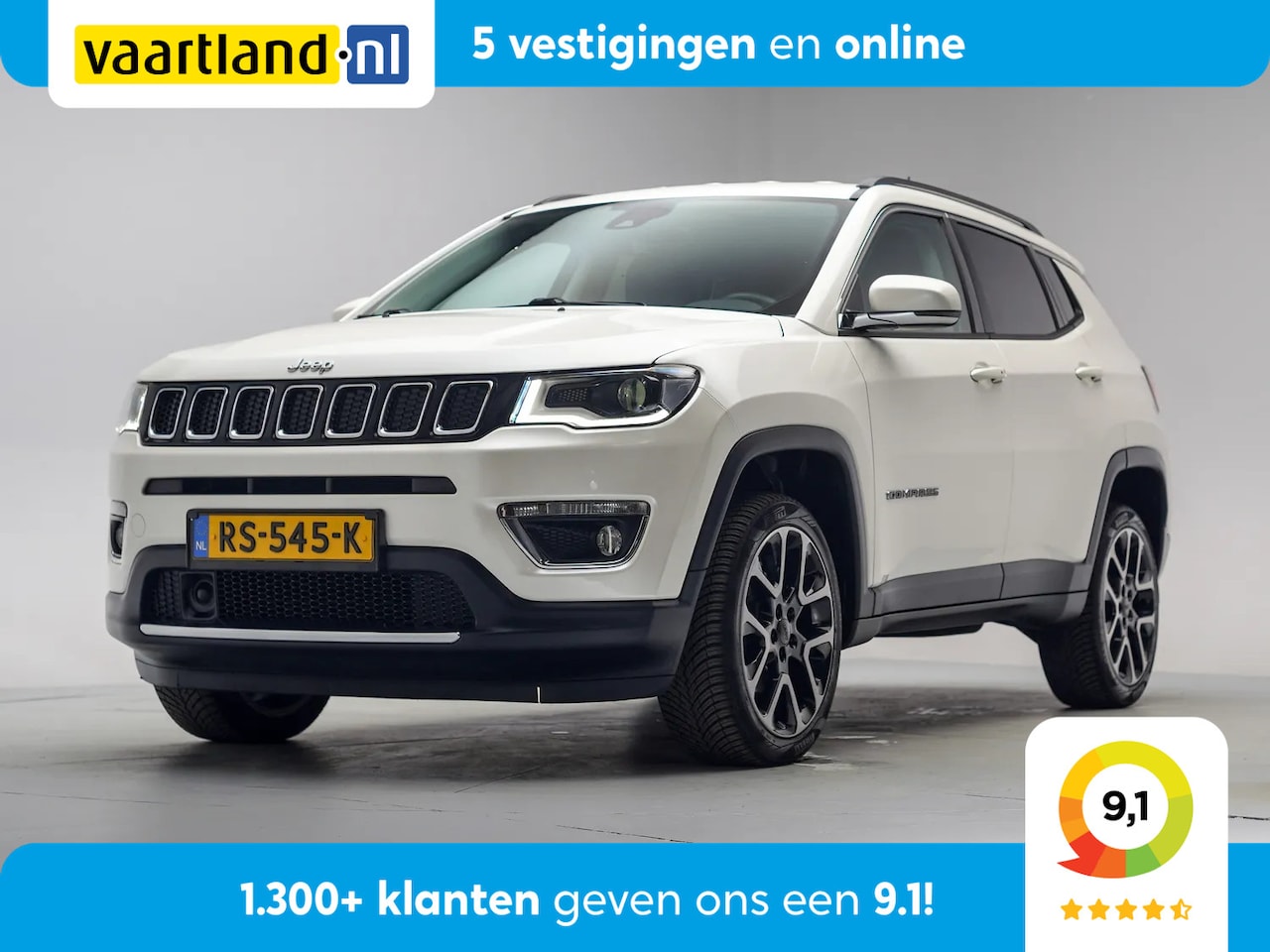 Jeep Compass - 1.4 MultiAir Opening Edition 4x4 Aut. [ Navi Camera Stoel-stuurverwarming Beats-Audio ] - AutoWereld.nl