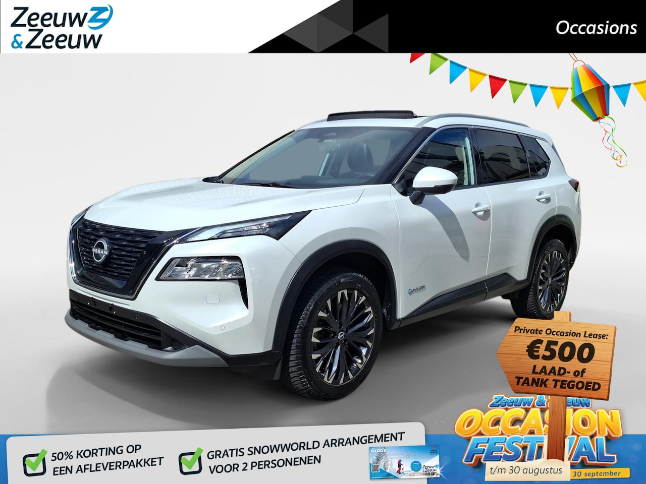 Nissan X-Trail - E-Power Tekna | Schuifkanteldak | Carplay | Bomvol optie's | Elektrsiche achterklep | Wk- - AutoWereld.nl