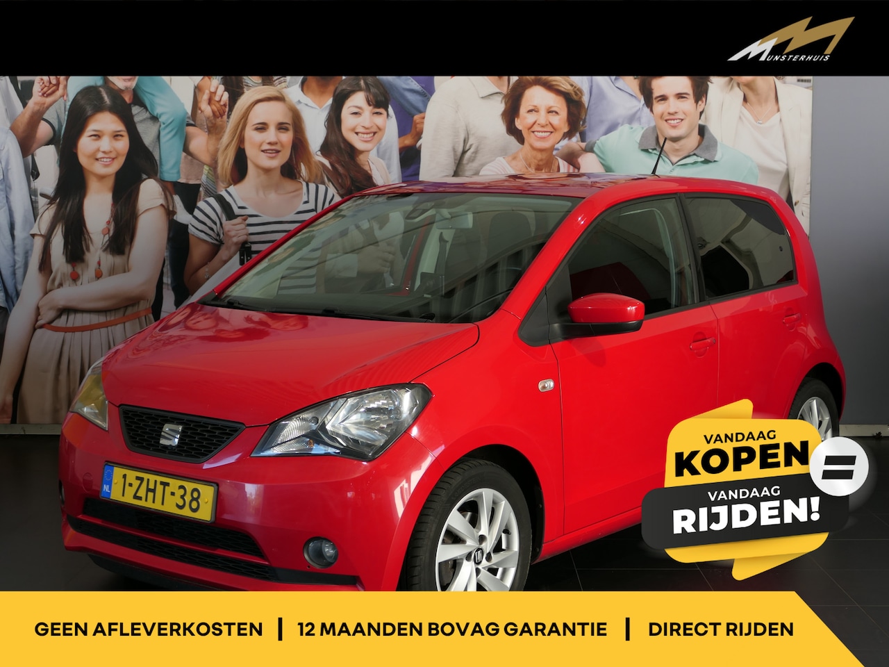 SEAT Mii - 1.0 Sport Dynamic Stoelverwarming, Airco - AutoWereld.nl