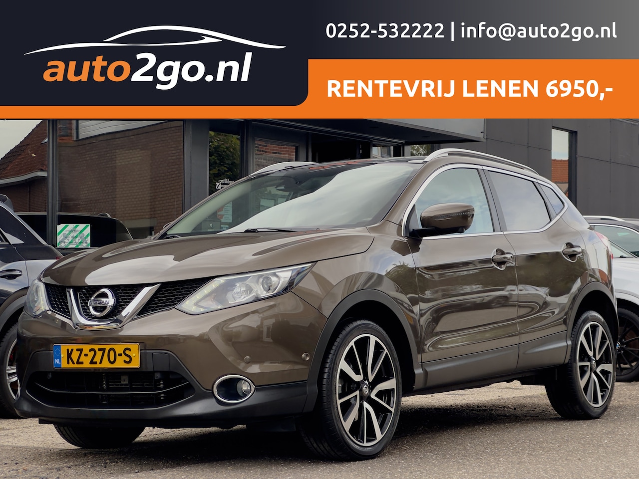 Nissan Qashqai - 1.2 AUT TEKNA PANODAK LEDER NAVI CAMERA LED LMV PDC - AutoWereld.nl