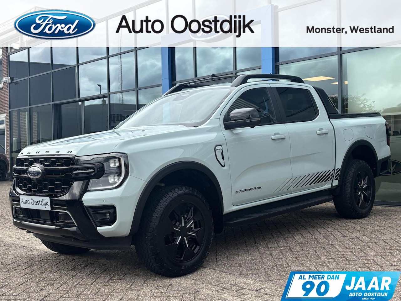 Ford Ranger - 2.3 Double Cab PHEV Stormtrak Automaat 280PK EX. BTW/Incl. BPM Trekhaak Elek. Rolhoes Pro - AutoWereld.nl